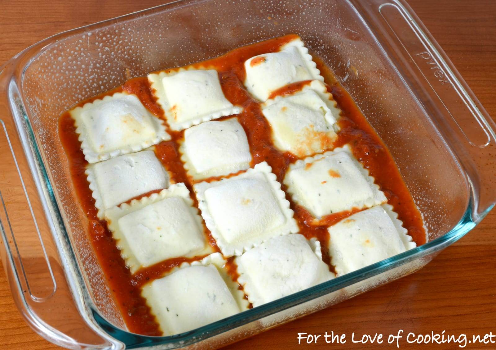 Ravioli Lasagna with Chicken Italian Sausage and Spinach