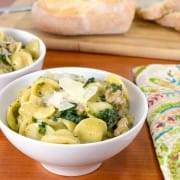 One Pan Orecchiette with Italian Sausage and Kale