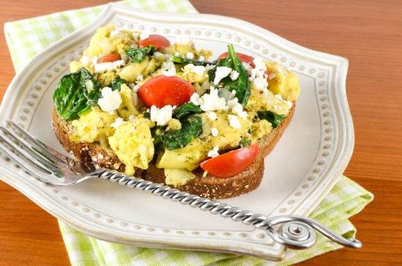 Veggie Scramble on Toast