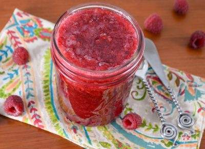 Raspberry Vanilla Bean Freezer Jam