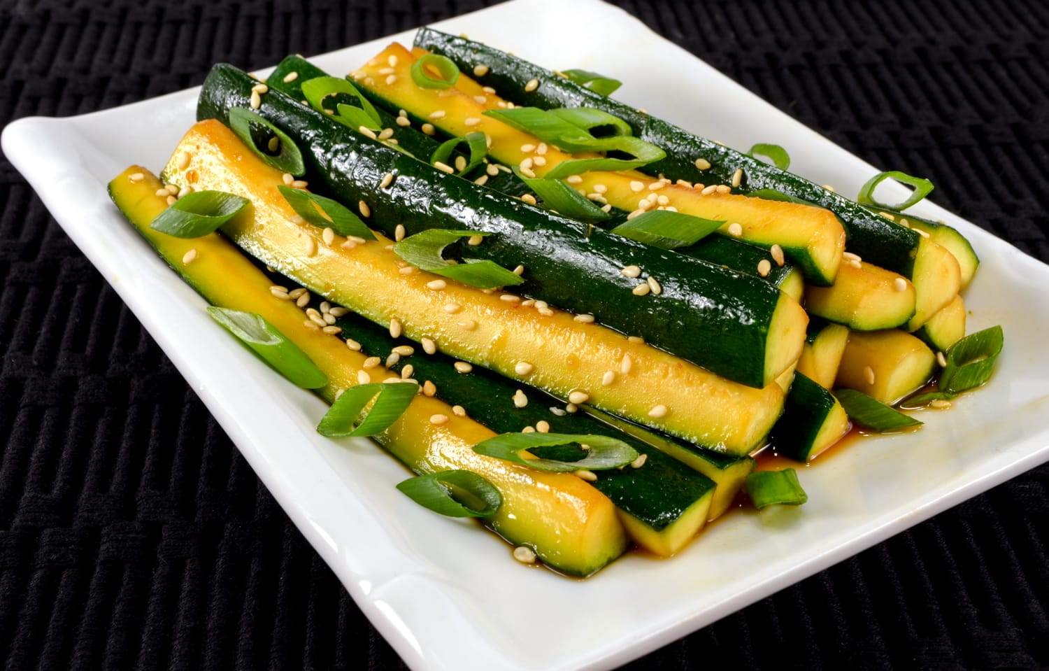 Spicy Asian Zucchini Spears