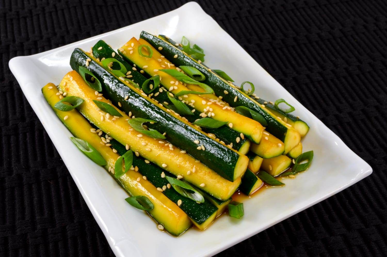 Spicy Asian Zucchini Spears