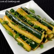 Spicy Asian Zucchini Spears