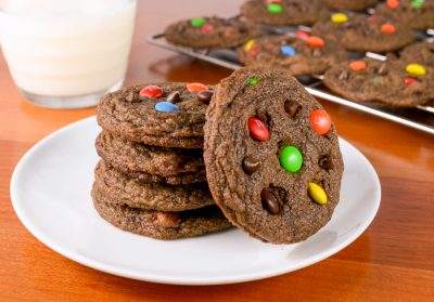 Mini Chocolate M&M Cookies