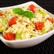 Grilled Corn and Orzo Salad with Tomatoes and Basil