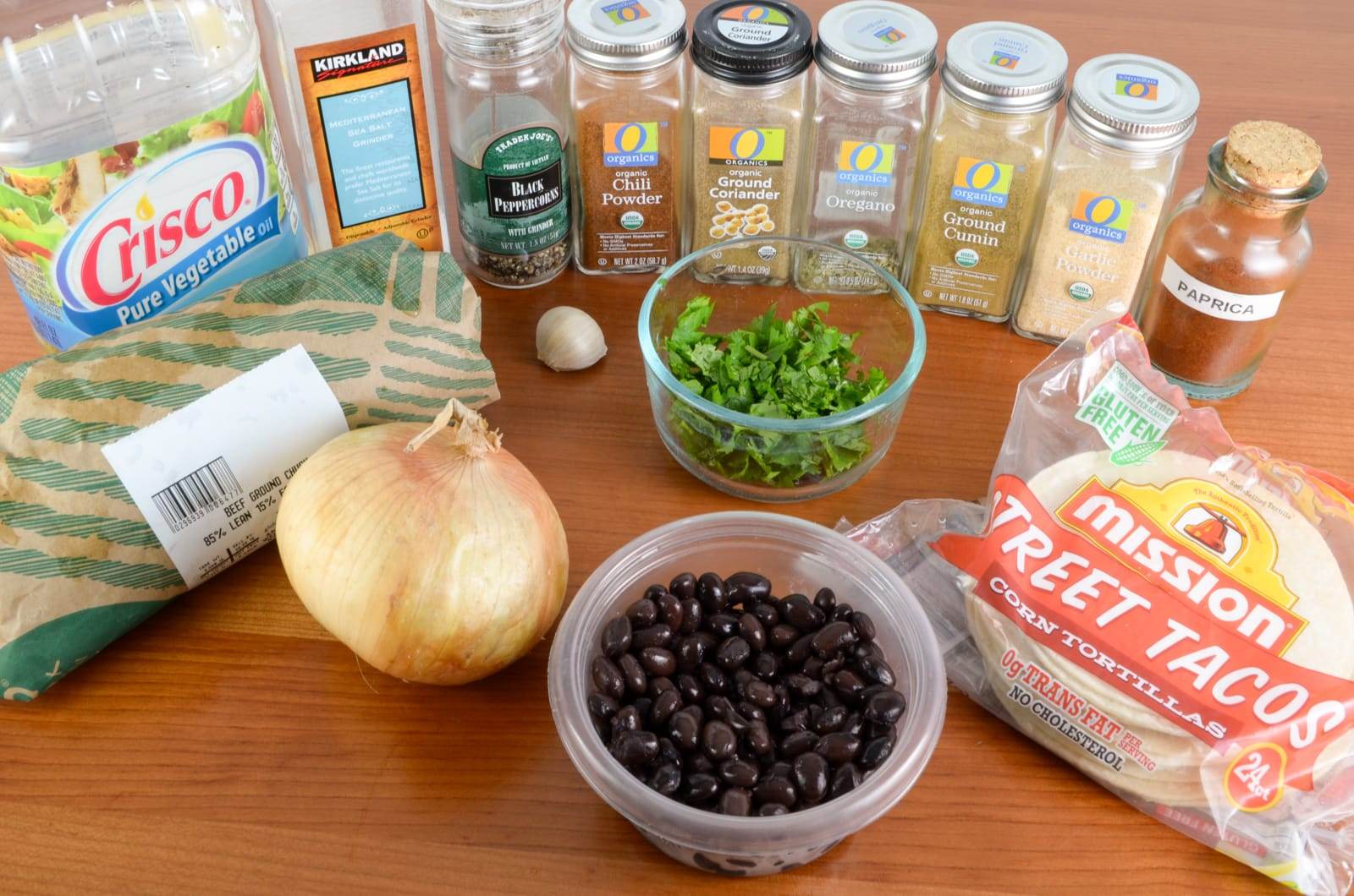 Ground Beef and Black Bean Mini Tostadas