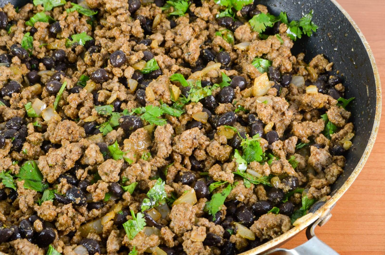 Ground Beef and Black Bean Mini Tostadas