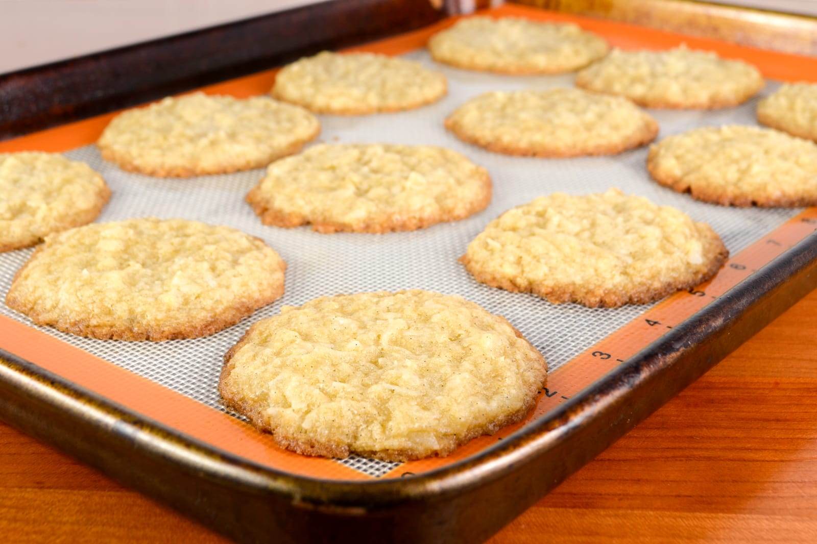 Coconut Vanilla Bean Cookies