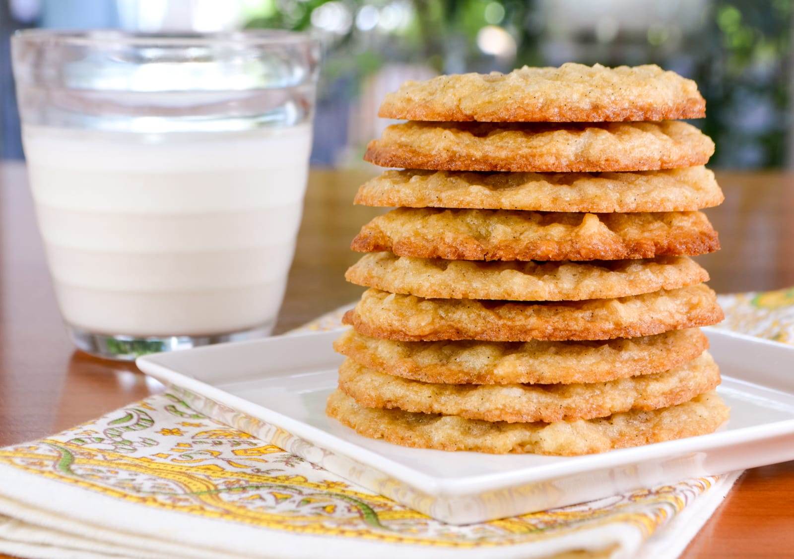 Coconut Vanilla Bean Cookies