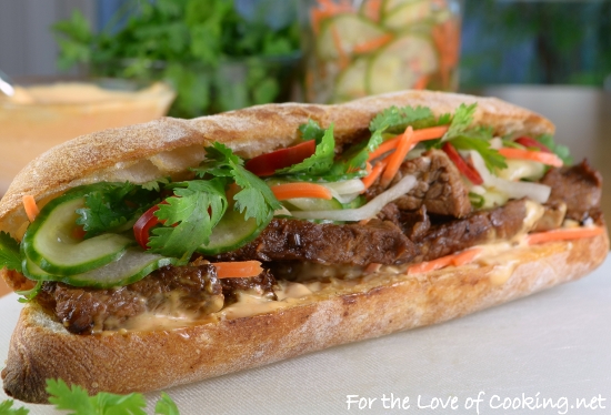 Banh Mi Sandwich With Lemongrass Pork For The Love Of Cooking 0457