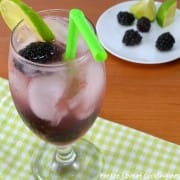 Blackberry Lime Vodka Fizz