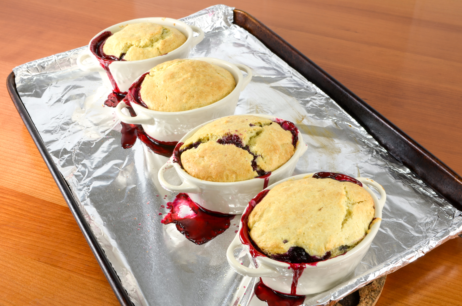 Mini Blackberry Cobbler