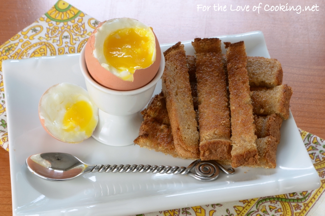 Soft Boiled Egg with Buttery Toast "Soldiers"