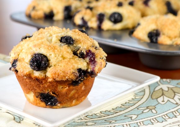 Blueberry Sour Cream Muffins