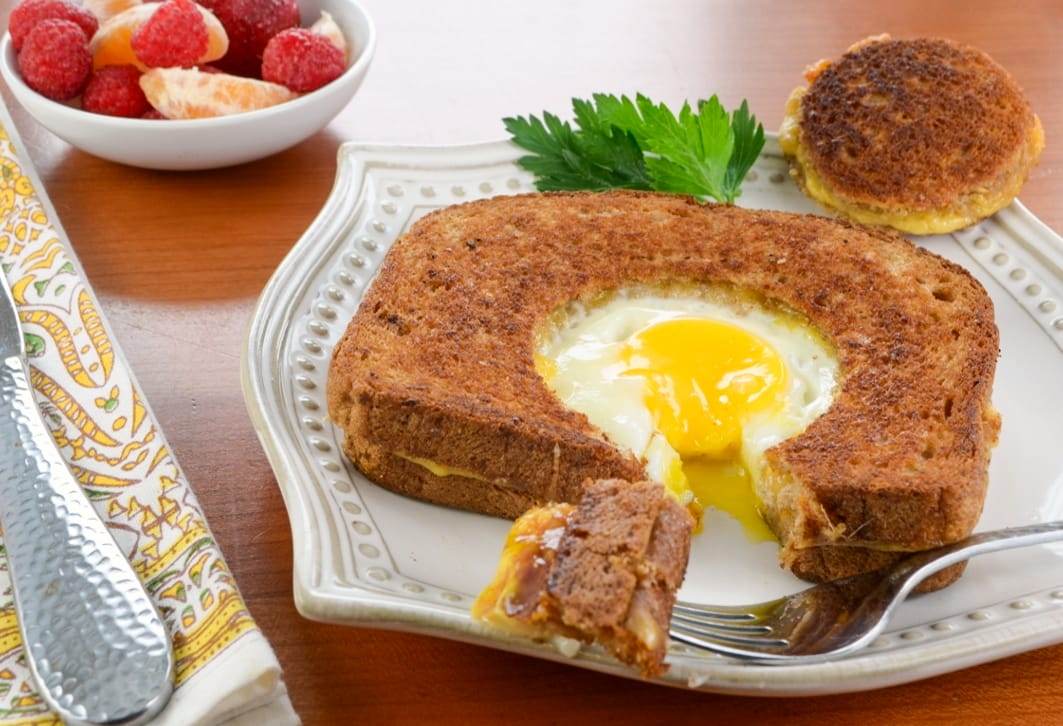 Grilled Cheese Egg-in-a-Hole