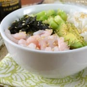 Shrimp Sushi Rice Bowl