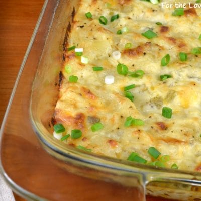 Homemade Cheesy Potato Casserole | For the Love of Cooking
