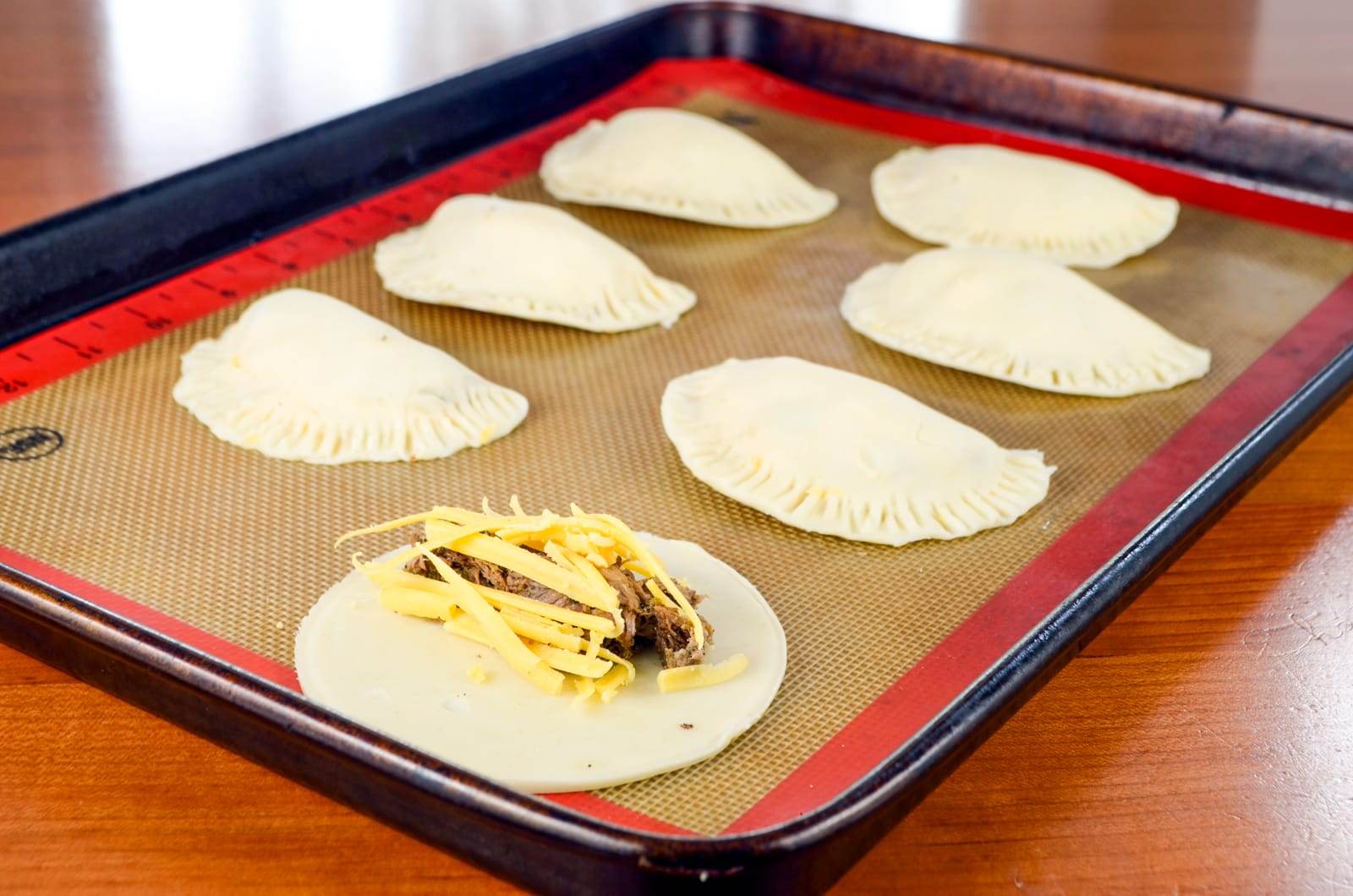 Shredded Beef and Sharp Cheddar Empanadas