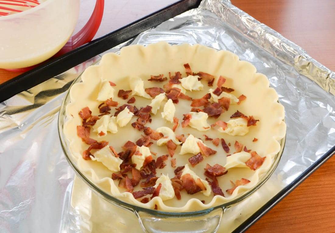 Brie and Bacon Quiche