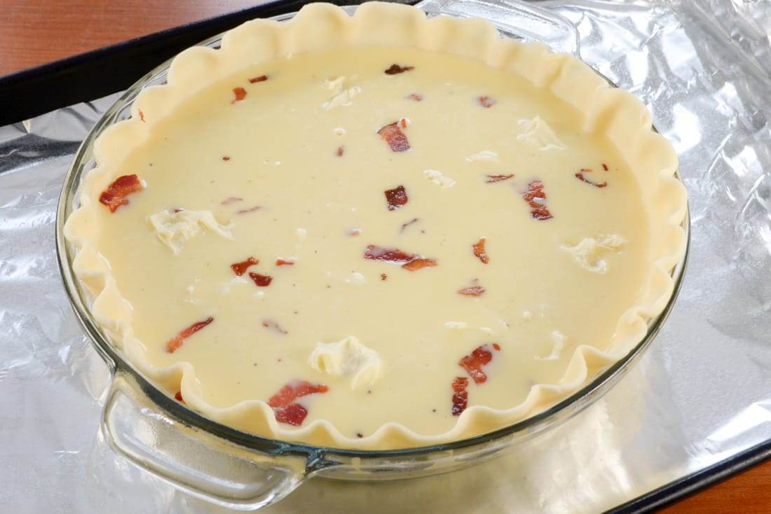 Brie and Bacon Quiche