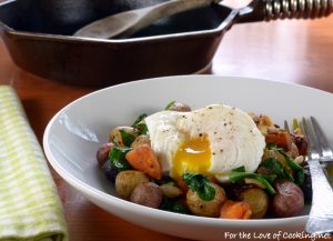 Butternut Squash and Baby Potato Hash with a Poached Egg