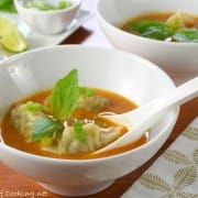 Coconut Curry Wonton Soup