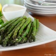 Asparagus Spears With Lemon Garlic Aioli For The Love Of Cooking