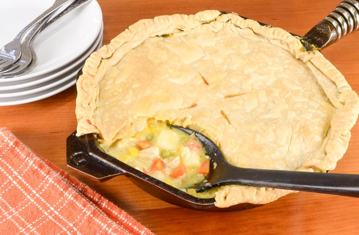 Cast Iron Skillet Chicken Pot Pie