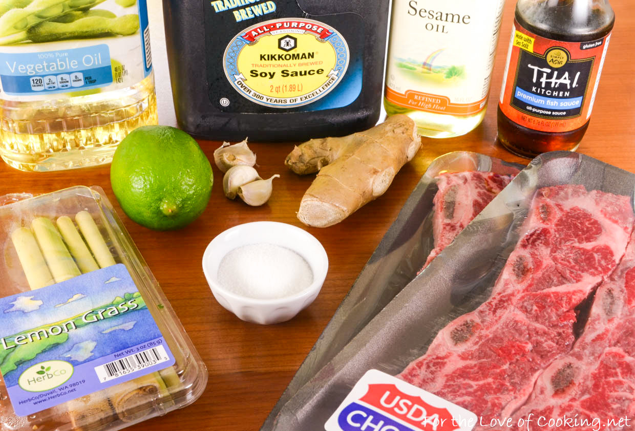 Lemongrass-Ginger Flanken Short Ribs