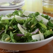 Arugula and Shaved Parmesan Salad with Lemon Vinaigrette