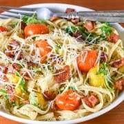 Bacon-Tomato Linguine Carbonara