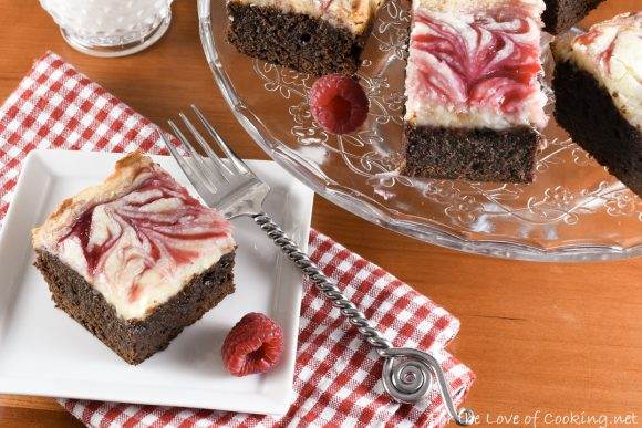 White Chocolate Raspberry Cheesecake Brownies