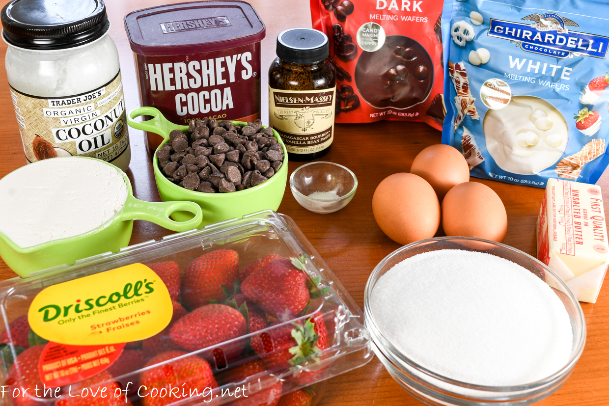 Chocolate-Covered Strawberry Brownies