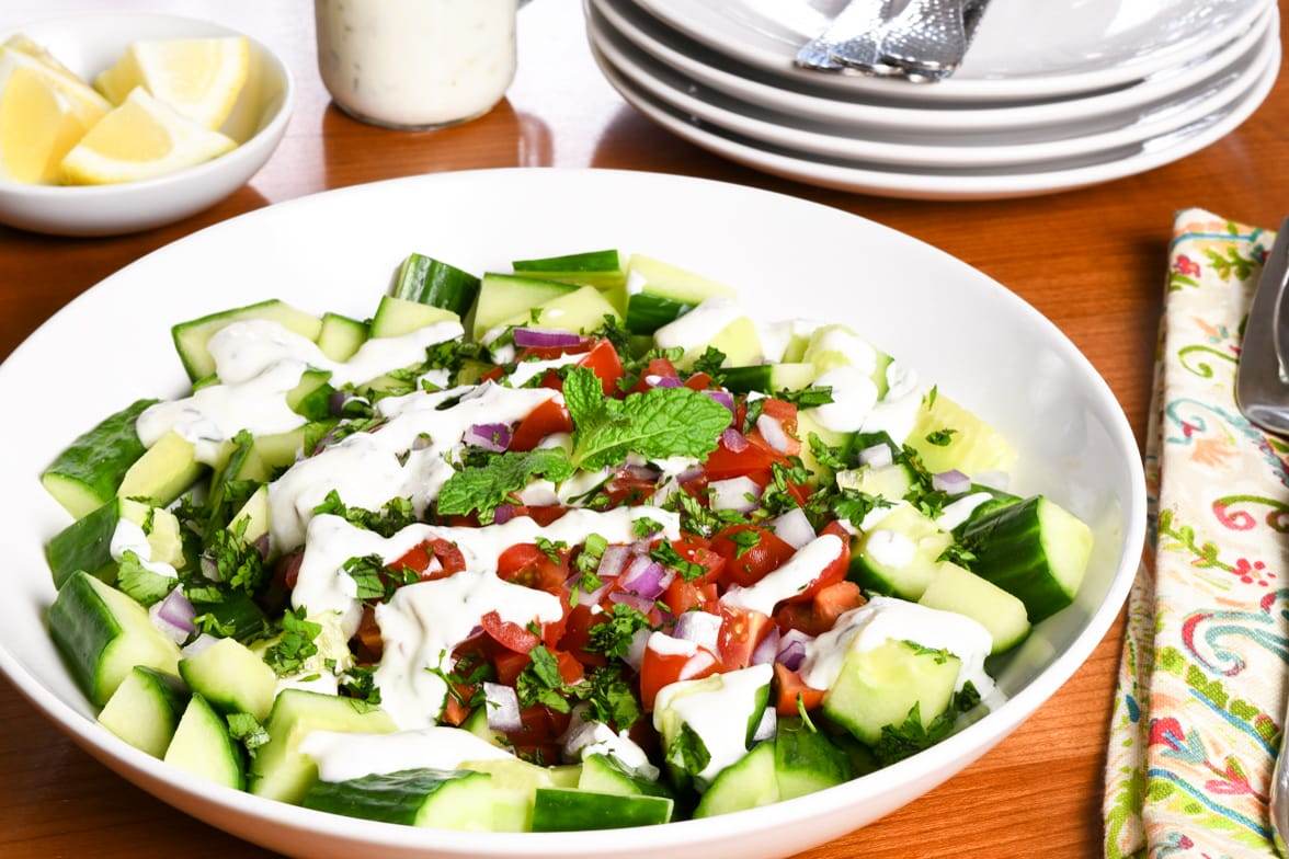 Cucumber Yogurt Raita Salad