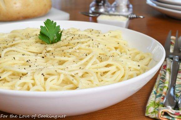 Spaghetti with Pecorino Romano and Black Pepper