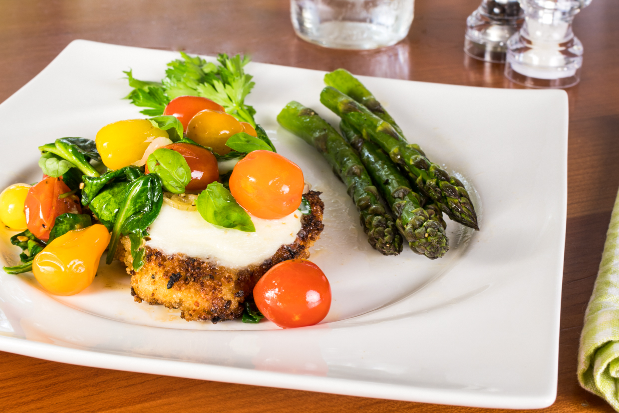 Crispy Chicken Florentine with Mozzarella