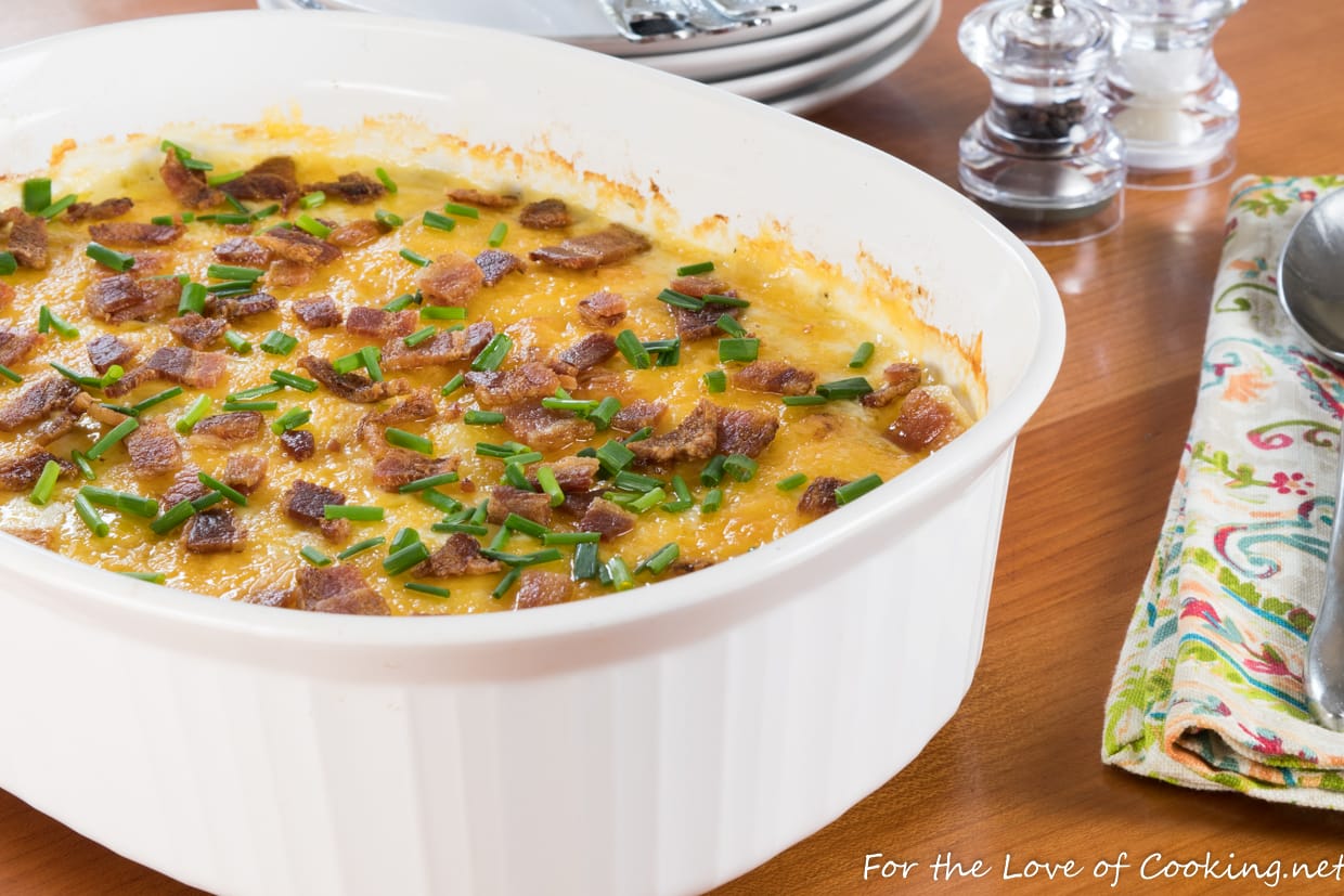 Scalloped Potatoes with Bacon and Chives