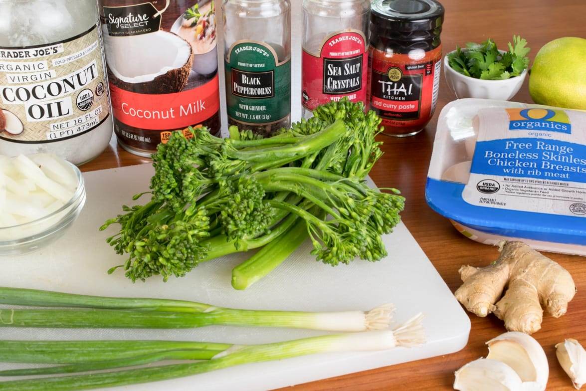 Thai Red Curry with Chicken and Broccolini