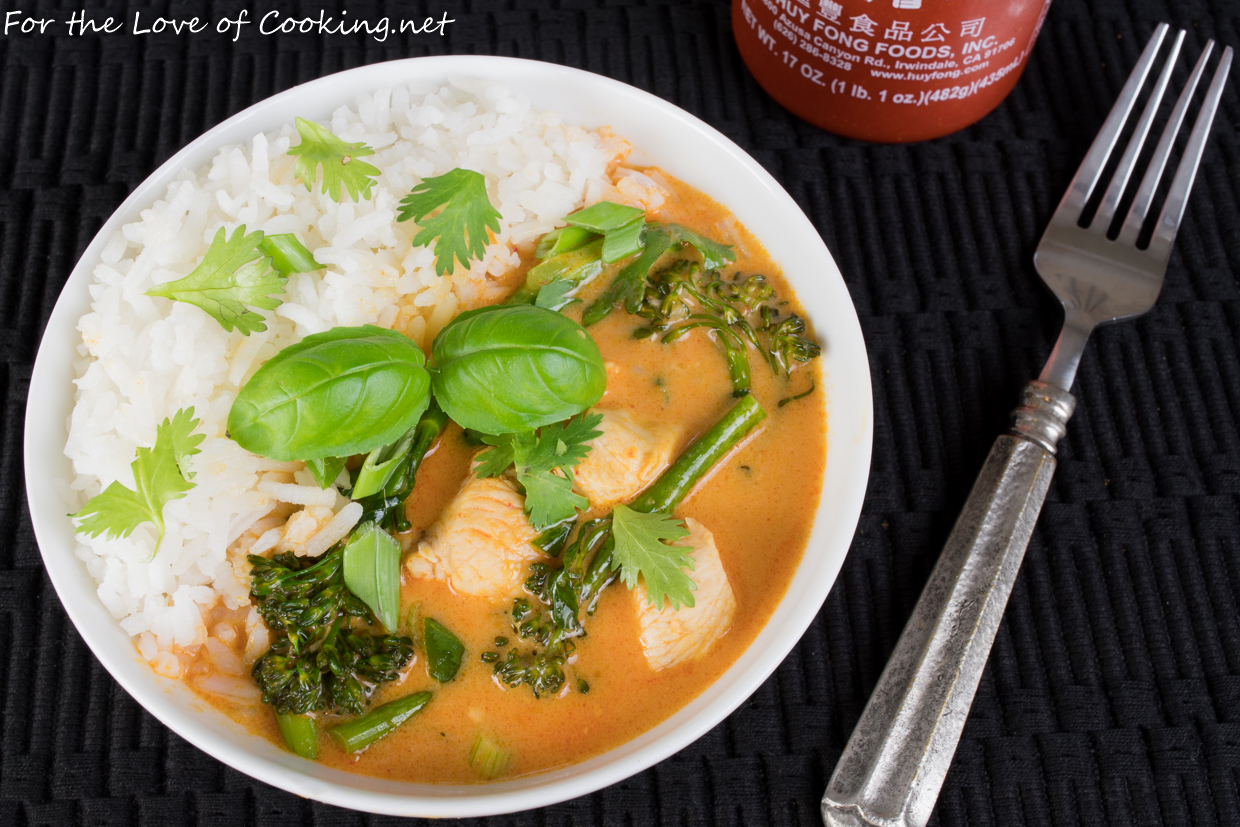 Thai Red Curry With Chicken And Broccolini For The Love Of Cooking