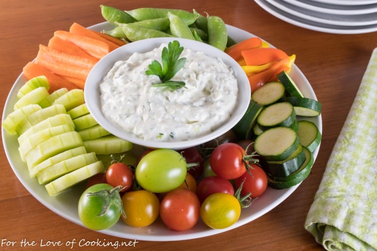 Herb & Garlic Dip For the Love of Cooking