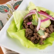 Korean Ground Beef Lettuce Wraps
