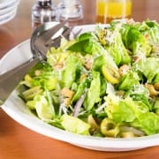 Butter Lettuce Salad with Castelvetrano Olives and Manchego