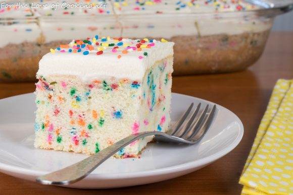 Funfetti Cake with Vanilla Buttercream Frosting