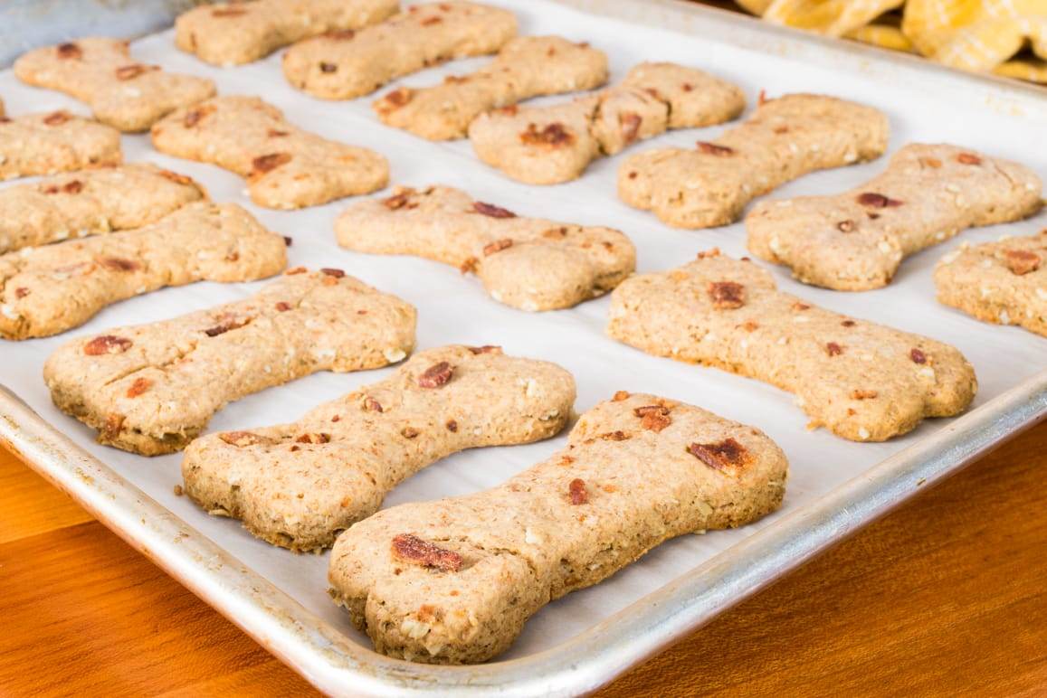 Peanut Butter & Bacon Dog Treats