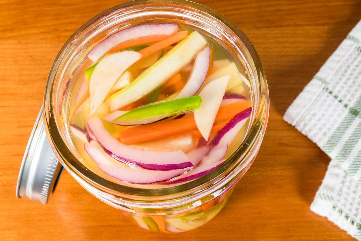 Quick Pickled Asian Vegetables