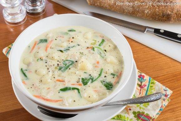 Creamy Chicken Gnocchi Soup