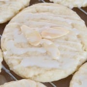 Glazed Almond Cookies