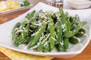 Lemon Butter Green Beans with Parmesan