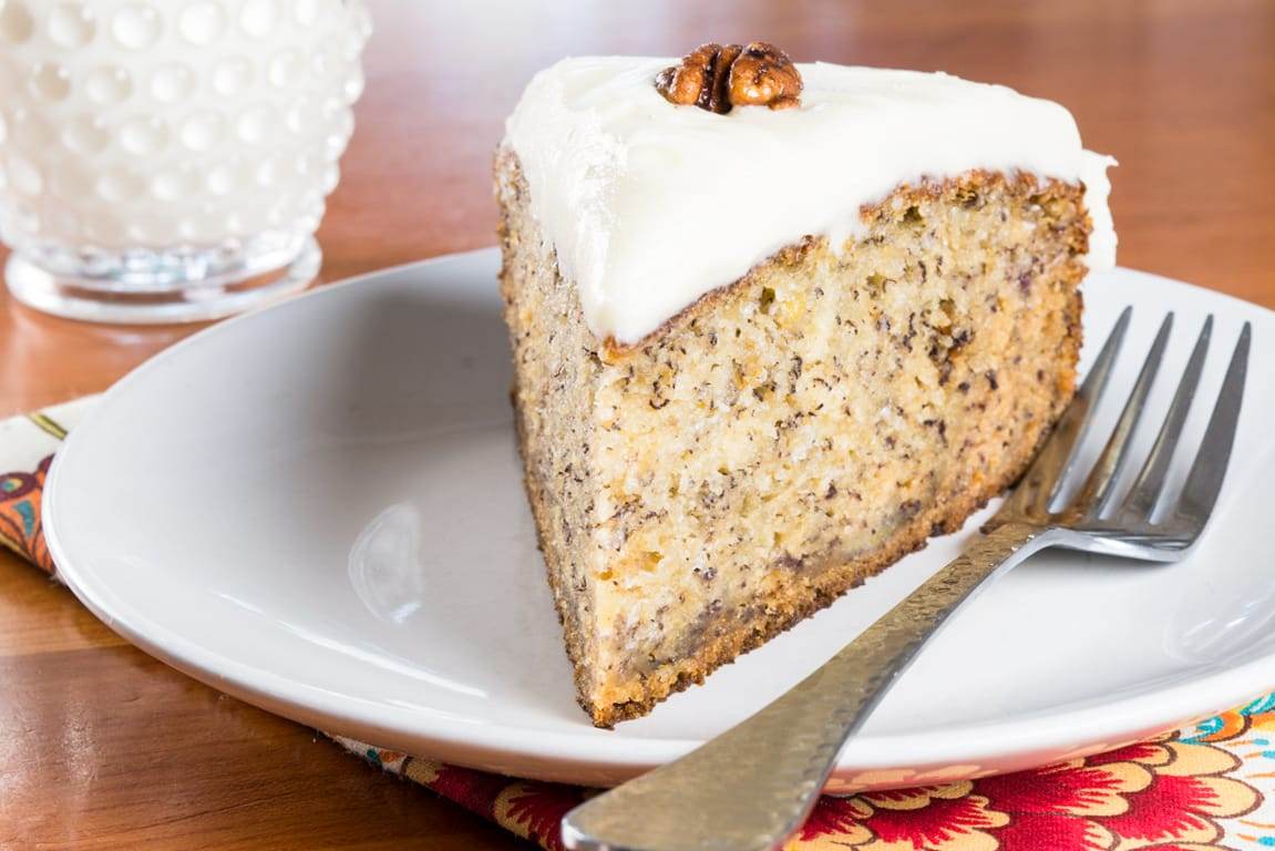 Old-Fashioned Banana Cake with Cream Cheese Frosting