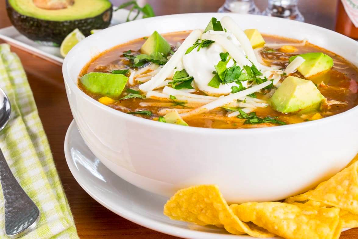 Slow-Simmered Chicken Tortilla Soup